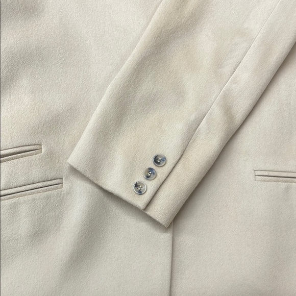 Emanuel Ungaro Camel Tan Blazer Tailored Suit Jacket, Cashmere Blend, size L - Picture 7 of 10